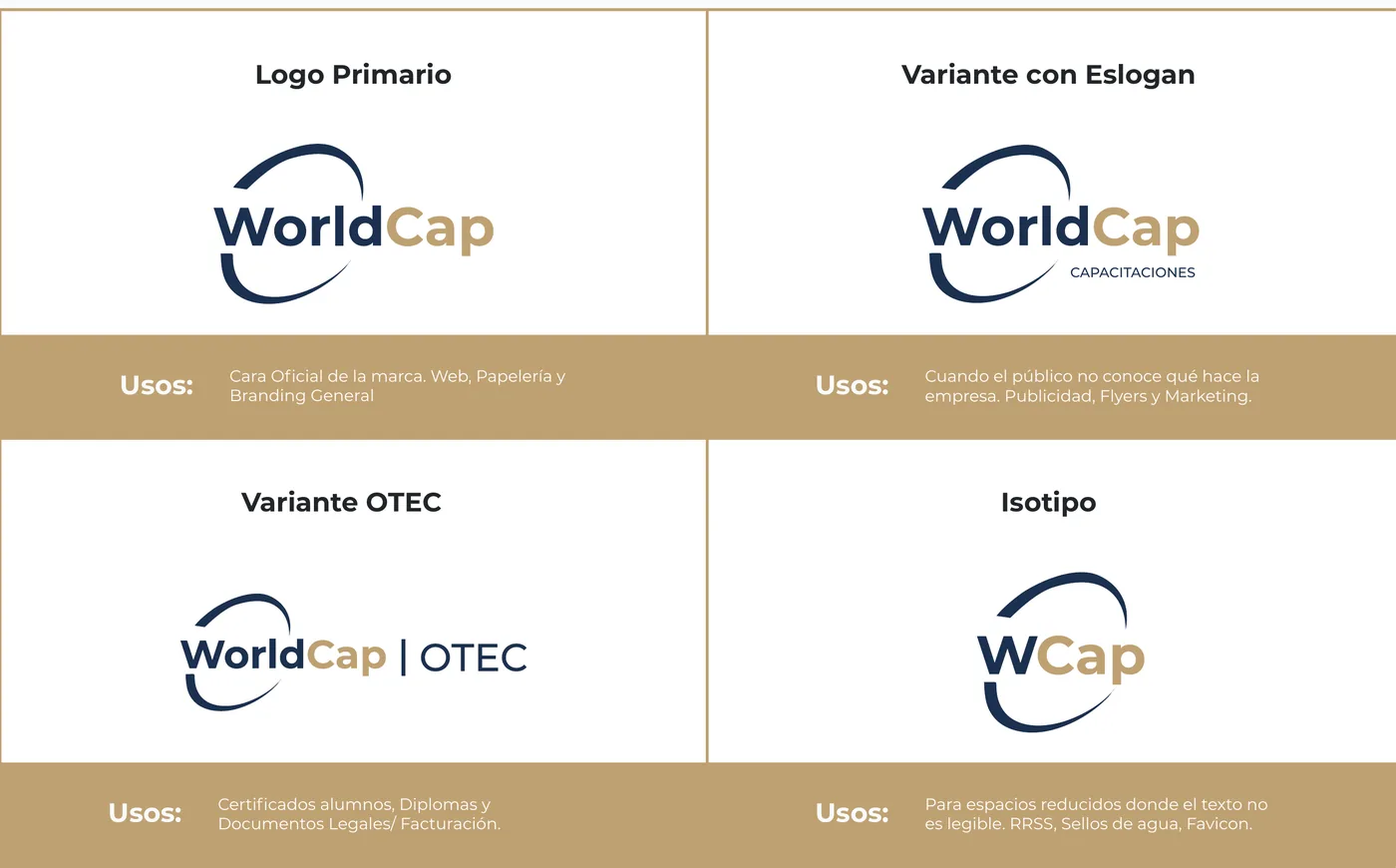 Variantes del logo y sus usos